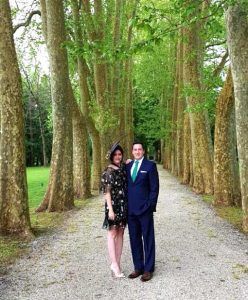 tocado negro fabiola boda santander