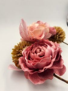 Detalle diadema Cuqui Cute flamenca rosa